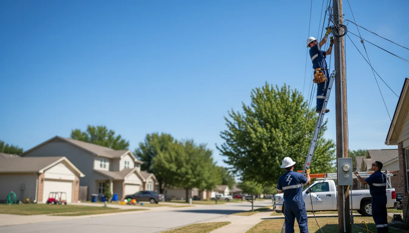 Residential electrician providing installation services in Medway, OH